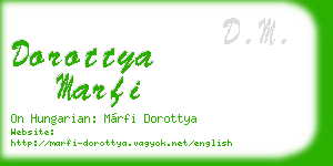 dorottya marfi business card